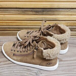 UGG Olive High-Top Sneaker Chestnut Brown Women's Size 8.5 EUC